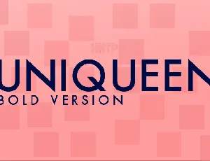 Uniqueen font