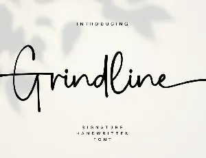 Grindline Demo font