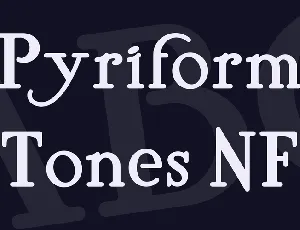 Pyriform Tones NF font