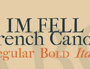 IM FELL French Canon font