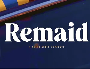 Remaid font