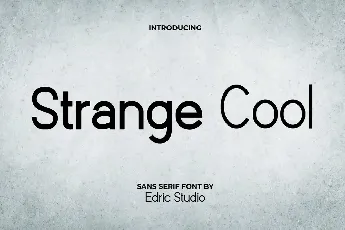 Strange Cool font