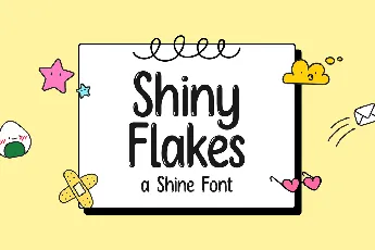 Shiny Flakes font