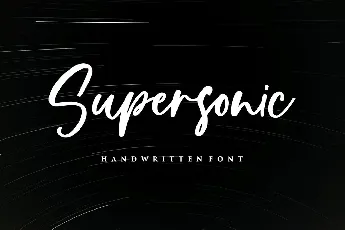 Supersonic font