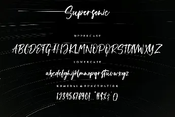 Supersonic font