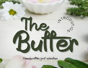 The Butter Script font