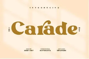 Carade Serif font