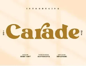 Carade Serif font