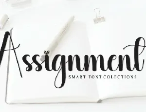 Assignment Script font