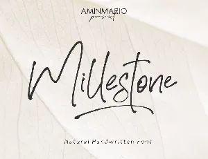 Millestone font