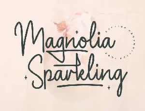 Magnolia Sparkling Demo font