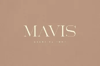 Mavis Serif font