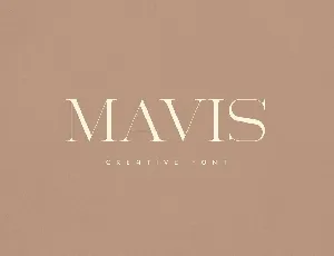 Mavis Serif font