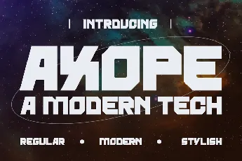 AXOPE font