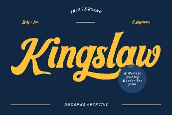 Kingslaw font