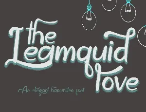 The Leamquid Love Script font