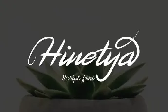 Hinetya Handwritten font