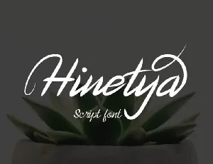 Hinetya Handwritten font