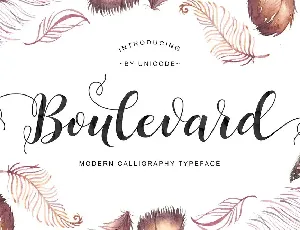 Boulevard Script font