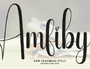 Amfiby Script font