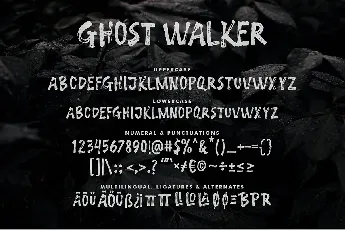 Ghost Walker font