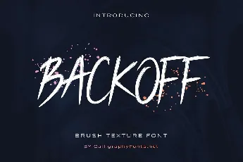 Backoff font