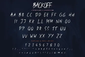 Backoff font