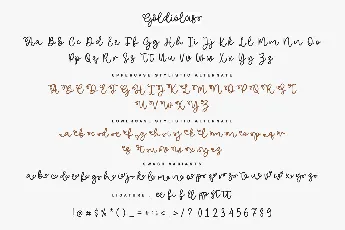 Goldiolus Demo font