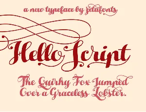 Hello Script font