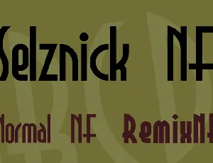 Selznick NF font