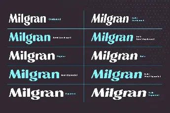 Milgran font