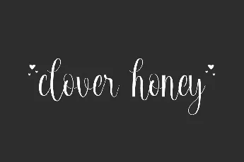 Clover Honey font