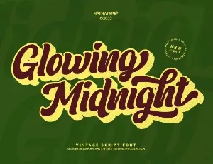 Glowing Midnight font