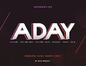 Aday font