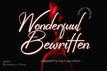 Wonderfuul Bewritten Script font