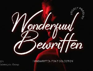 Wonderfuul Bewritten Script font