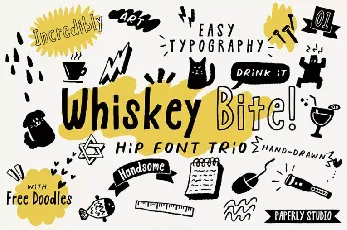 Whiskey Bite Hip Trio font