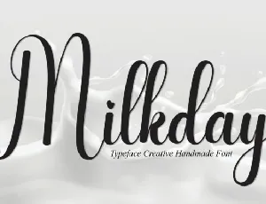 Milkday Script Typeface font