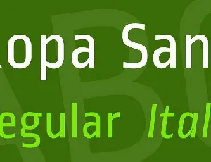 Ropa Sans font