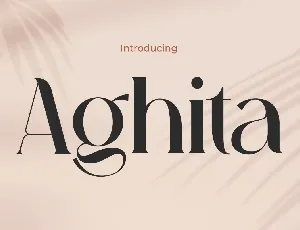 Aghita font