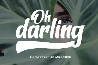 Oh darling font