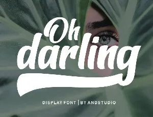 Oh darling font