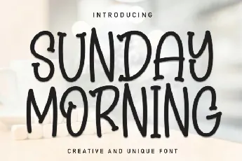 Sunday Morning Display font