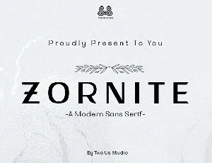 Zornite font