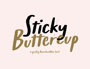 Sticky Buttercup Demo font