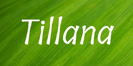 Tillana font