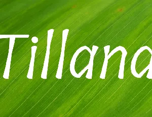 Tillana font