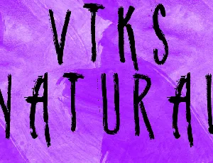 vtks natural font