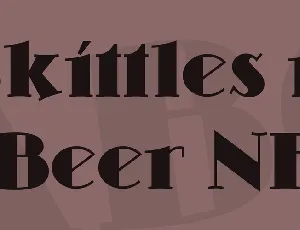 Skittles n Beer NF font