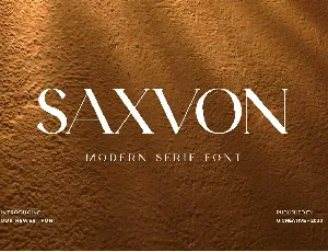 Saxvon font